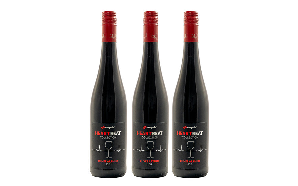 corpuls Rotwein 2017 Cuveé Arthur - 3er Set
